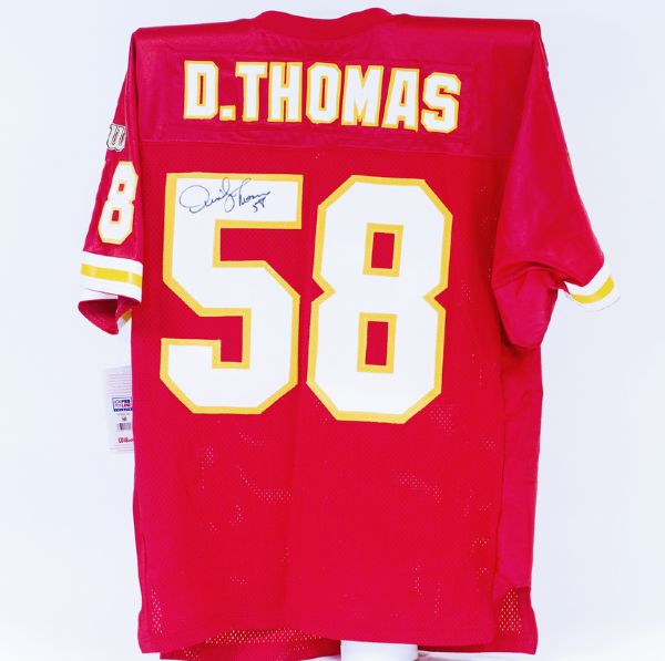 Derrick Thomas Autographed Chiefs Jersey