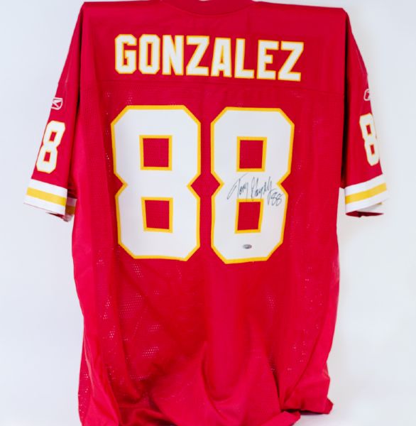 Tony Gonzalez Autographed Chiefs Jersey