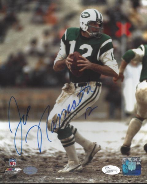 Lot of 3 Joe Namath signed 8x10