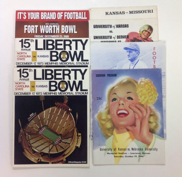 Lot of  7 Kansas University Football Programs  