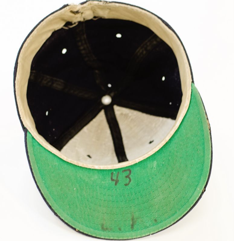 Lot Detail - 1954-57 Mel Harder Cleveland Indians Game Used Hat