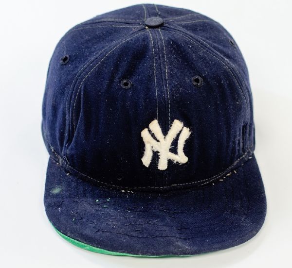 Late 1950s New York Yankees Game Worn Hat (Unknown Player)