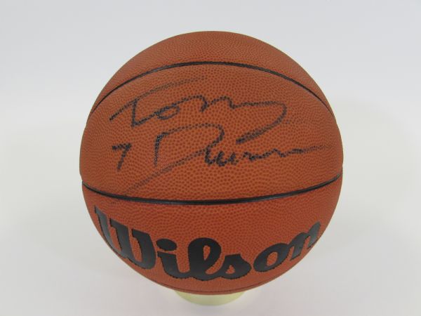 Tony Dumas Single Signed Basketball