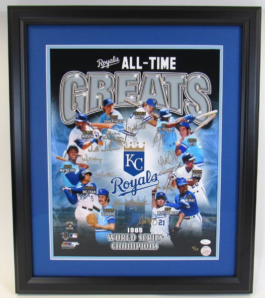 Kansas City Royals Greats Framed Signed Poster #ed 16/23