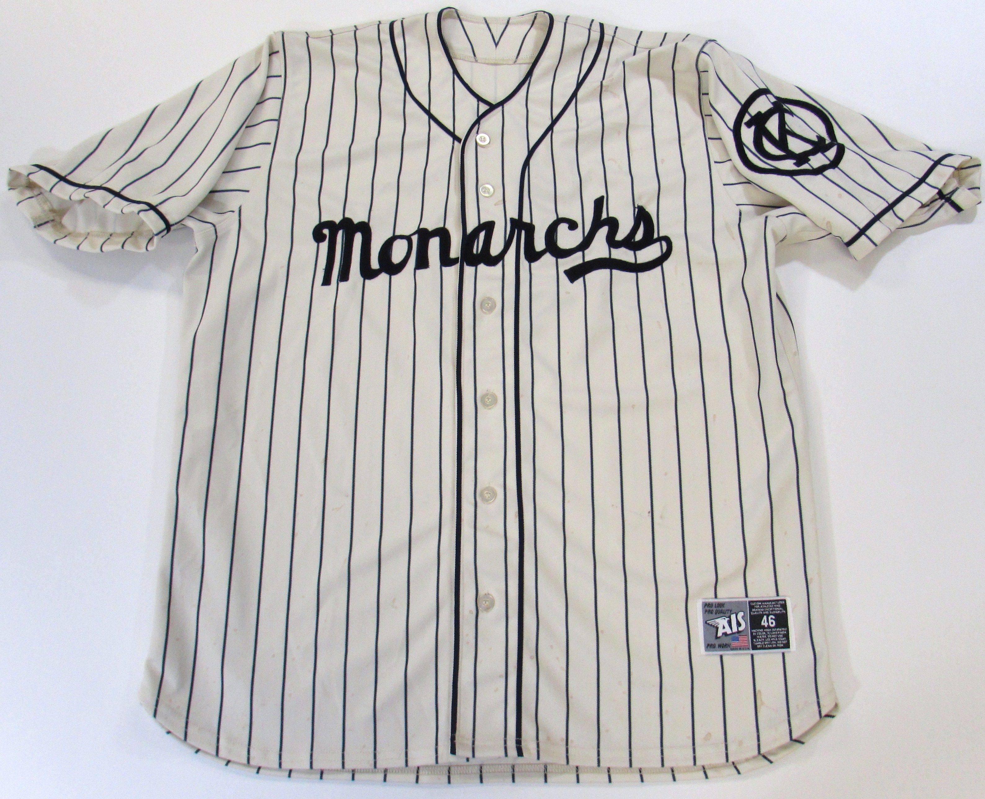 Lot Detail - 2002 Carlos Febles Game Used KC Monarchs Jersey