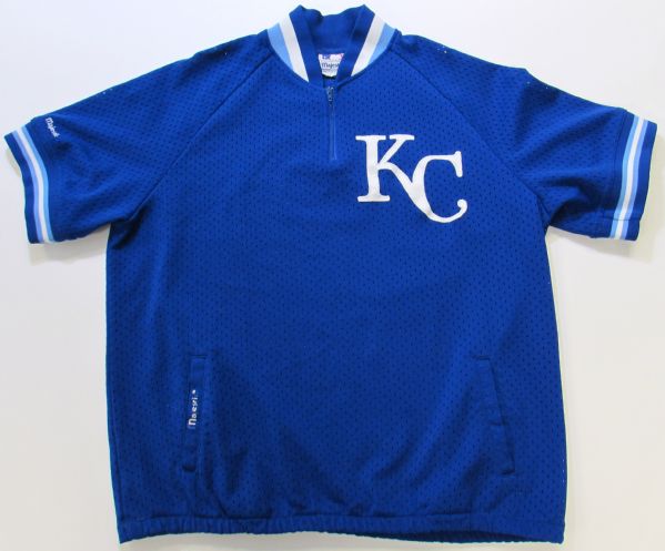 1991-93 Kansas City Royals George Brett Game Used BP Jersey