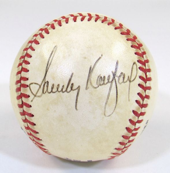 Sandy Koufax Single Signed Ball