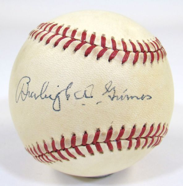 Burleigh Grimes Single Signed Ball