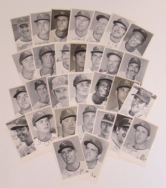 Lot of 28 Kansas City Royals Team Issued Photo Cards