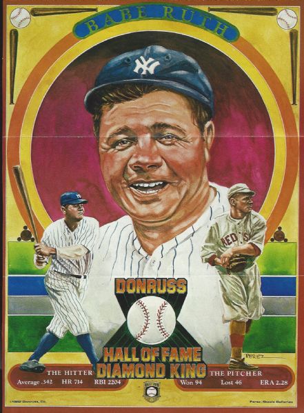 Donruss Babe Ruth & Lou Gehrig 8x11 Prints