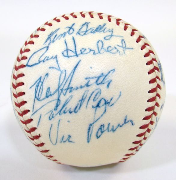 1958 Kansas City As Team Signed Ball