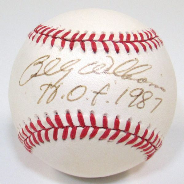 Billy Williams Signed Baseball