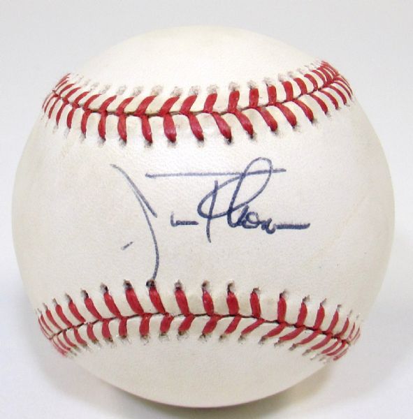 Jim Thome Signed Baseball