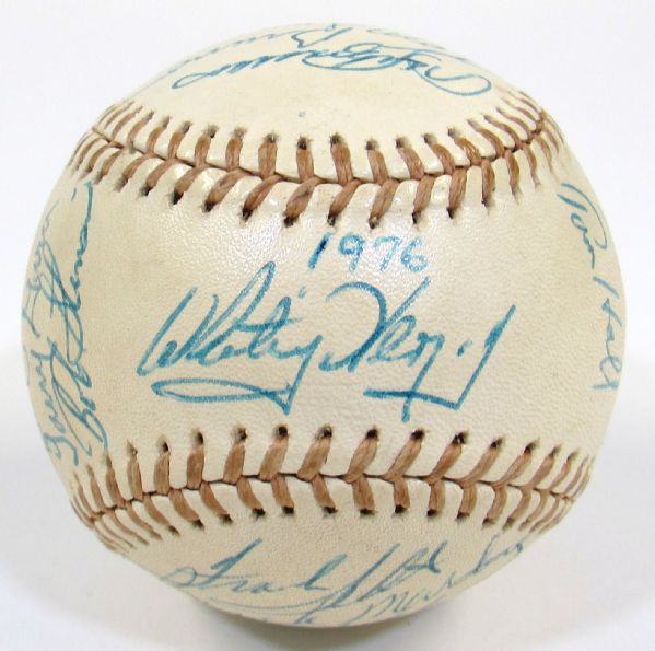 1976 Kansas City Royals Team Signed Baseball