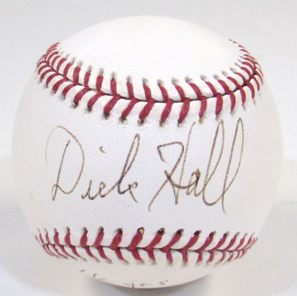 Dick Hall Signed MLB Ball