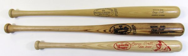 Lot of 3 G. Brett Vintage Store Model Bats