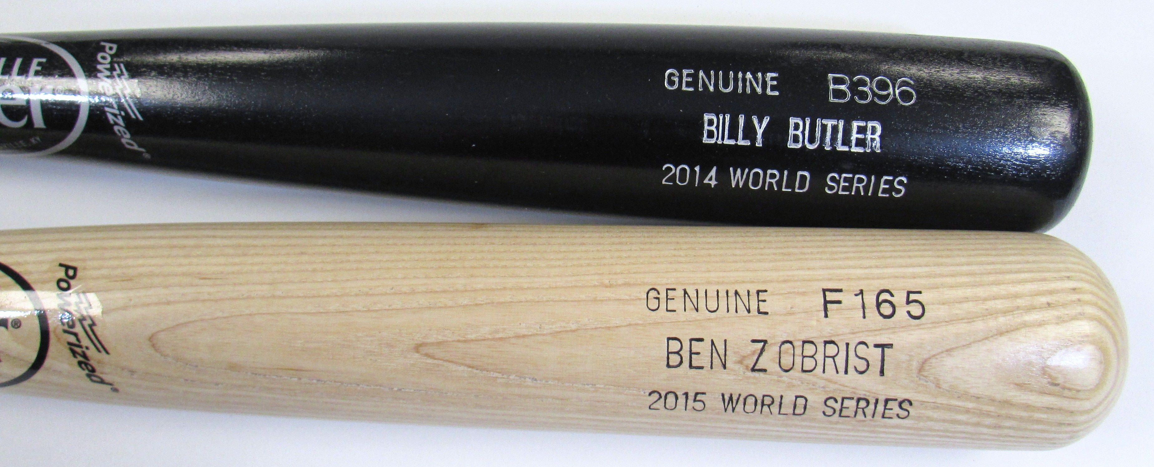 Lot Detail - 2014 & 2015 B.Butler/B.Zobrist GI World Series Bats