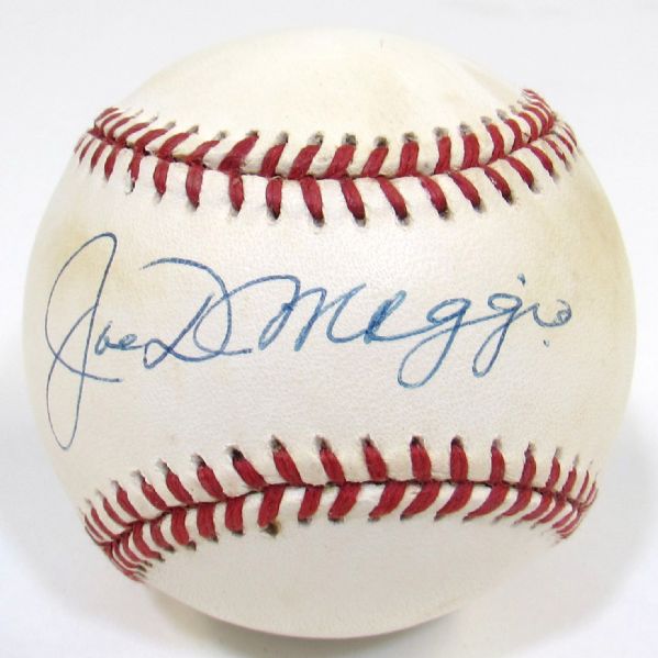 Joe DiMaggio Signed Ball