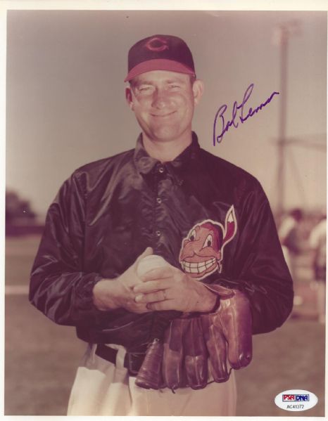 Bob Lemon Signed 8x10