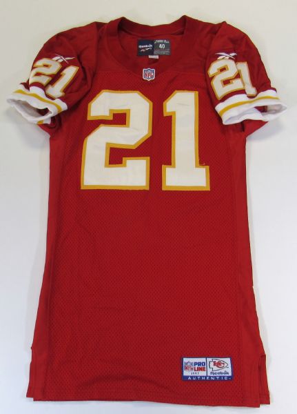 1997 June Henley Game Used KC Chiefs Jersey