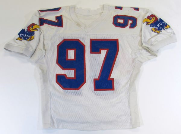 Sylvester Wright Game Used KU Jersey