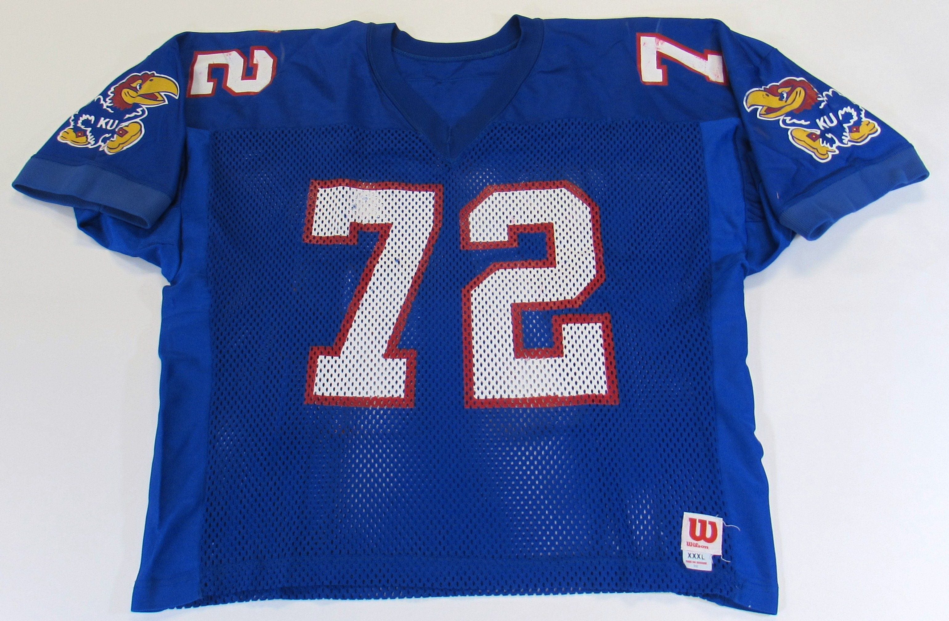 Lot Detail - Chris Maumalanga Game Used KU Jersey