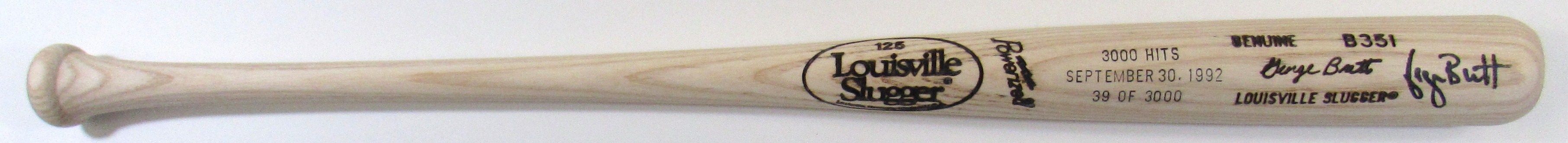 3,000 Hit Autographed Commemorative Bat