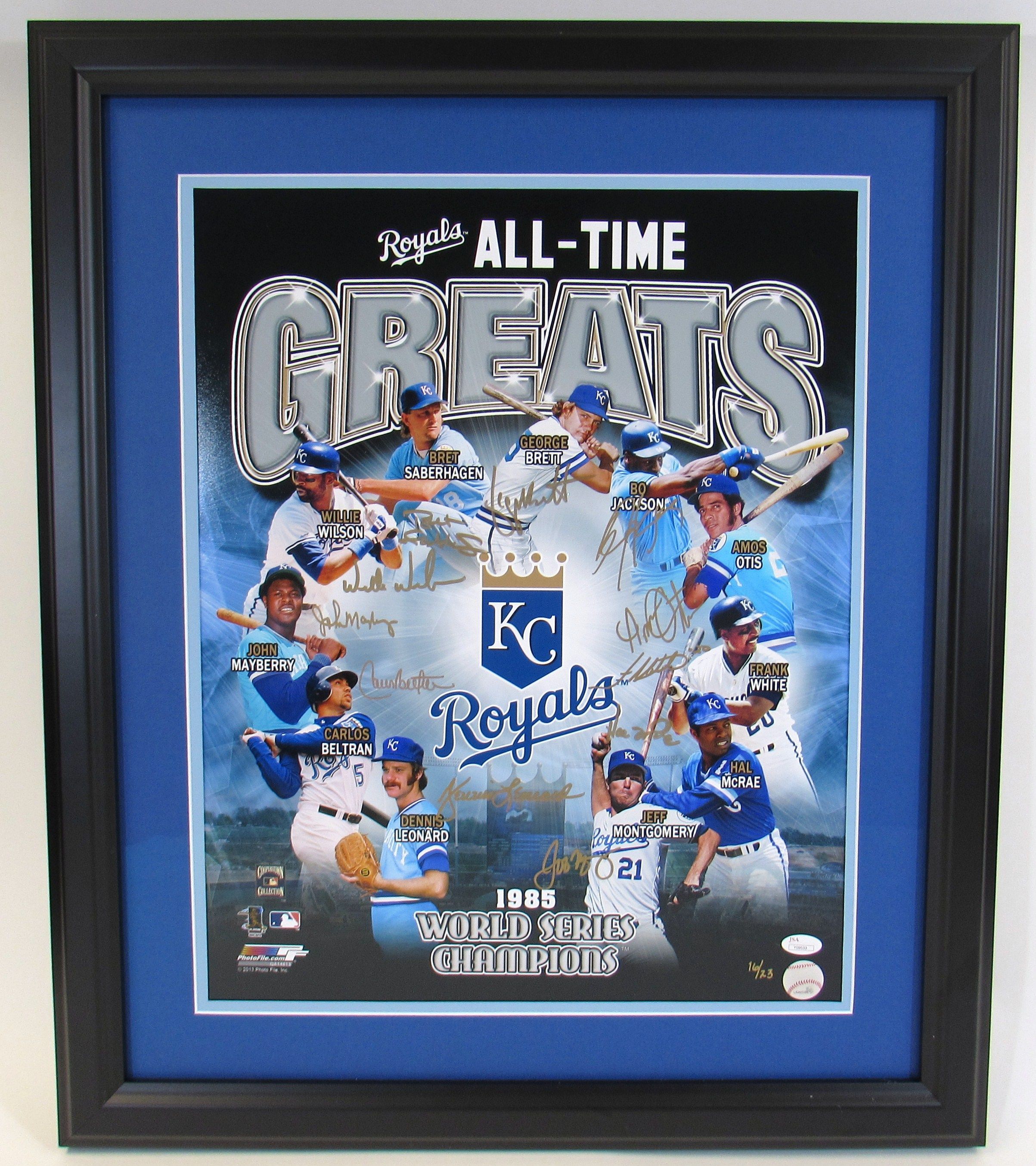 Hal McRae, Frank White, Bo Jackson, George Brett, Bret Saberhagen, Carlos  Beltran, Amos Otis All Time Greats Kansas City Royals SATIN 8X10 Photo  LIMITED STOCK 