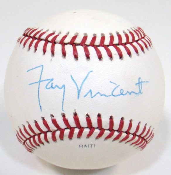 Fay Vincent Signed 1989 World Series Ball