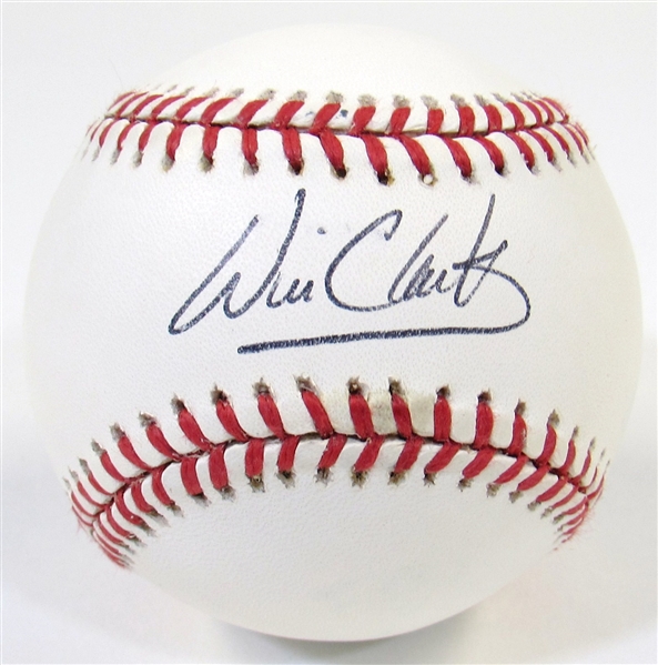 Will Clark Signed Ball