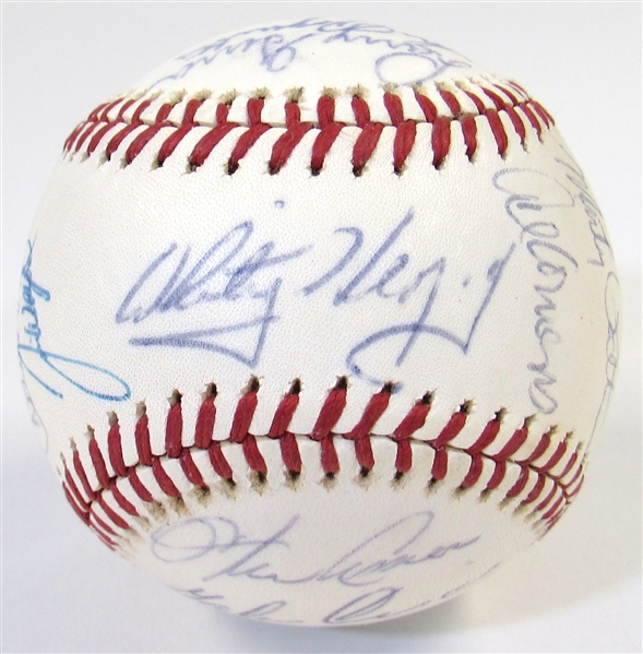 1976 KC Royals Team Signed Ball