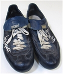 Late 1970s George Brett Game Used Signed Cleats