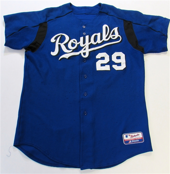 Mike Sweeney Signed GU KC Royals Practice Jersey