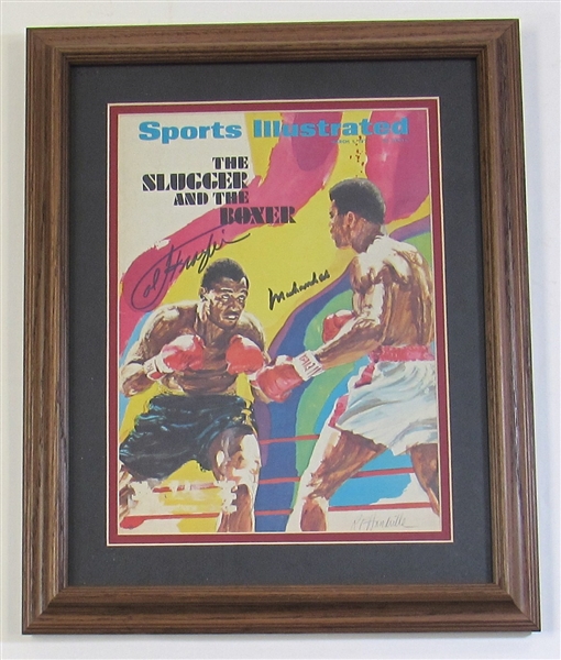 Ali/Frazier Signed & Framed SI Cover 3/1/1971