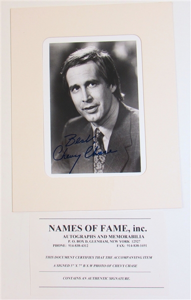 Chevy Chase Signed 5x7 Photo