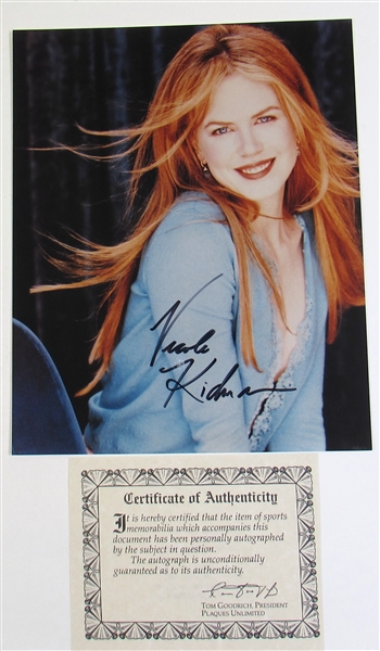 Nicole Kidman Signed 8x10