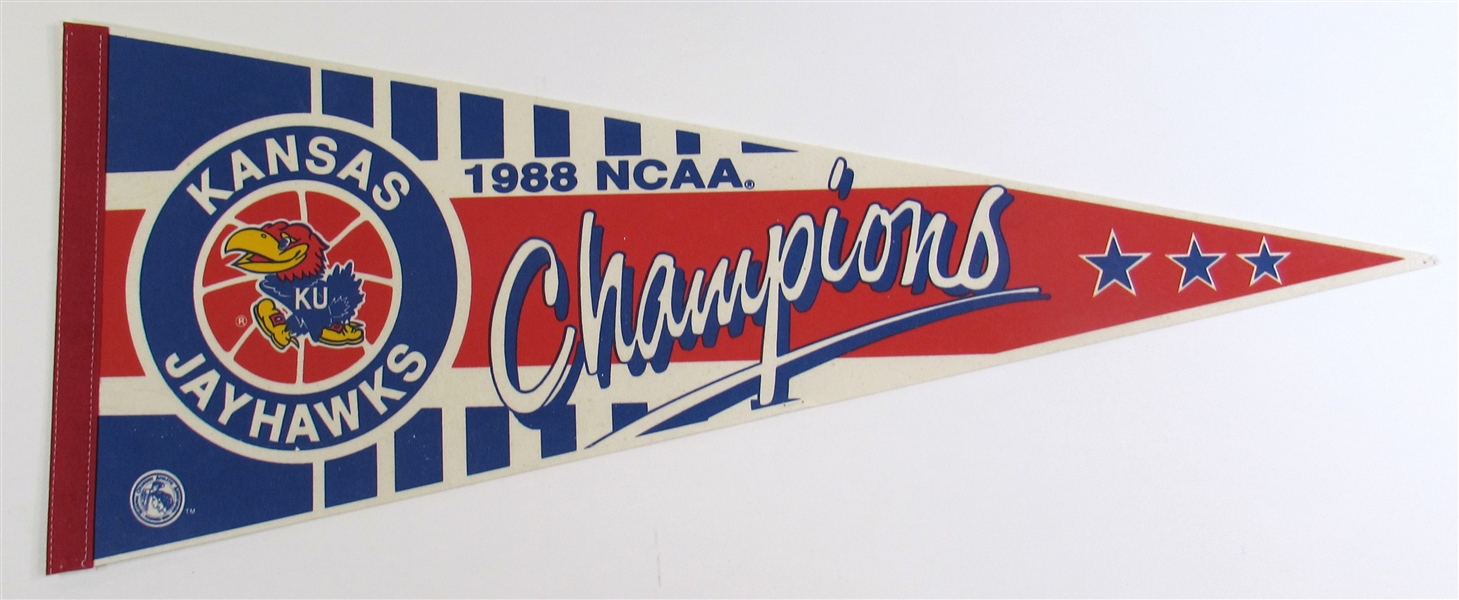 1988 KU National Champs Pennant