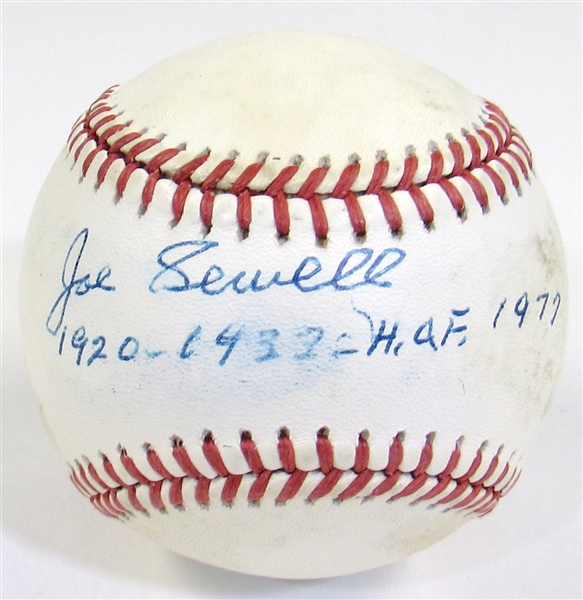 Joe Sewell Signed Ball