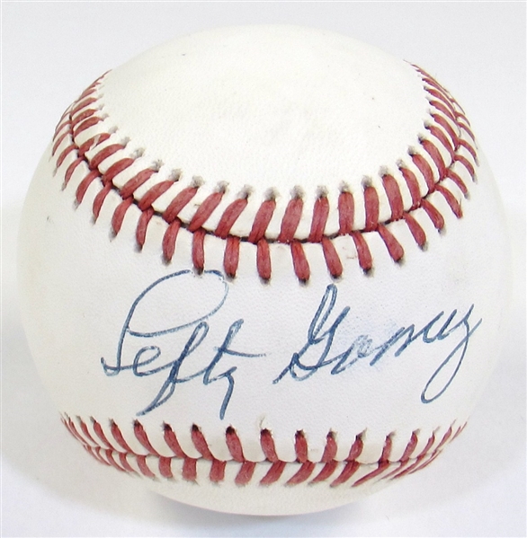 Lefty Gomez Signed Ball