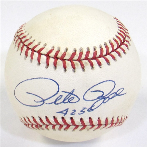 Lot Detail - Pete Rose Signed Ball