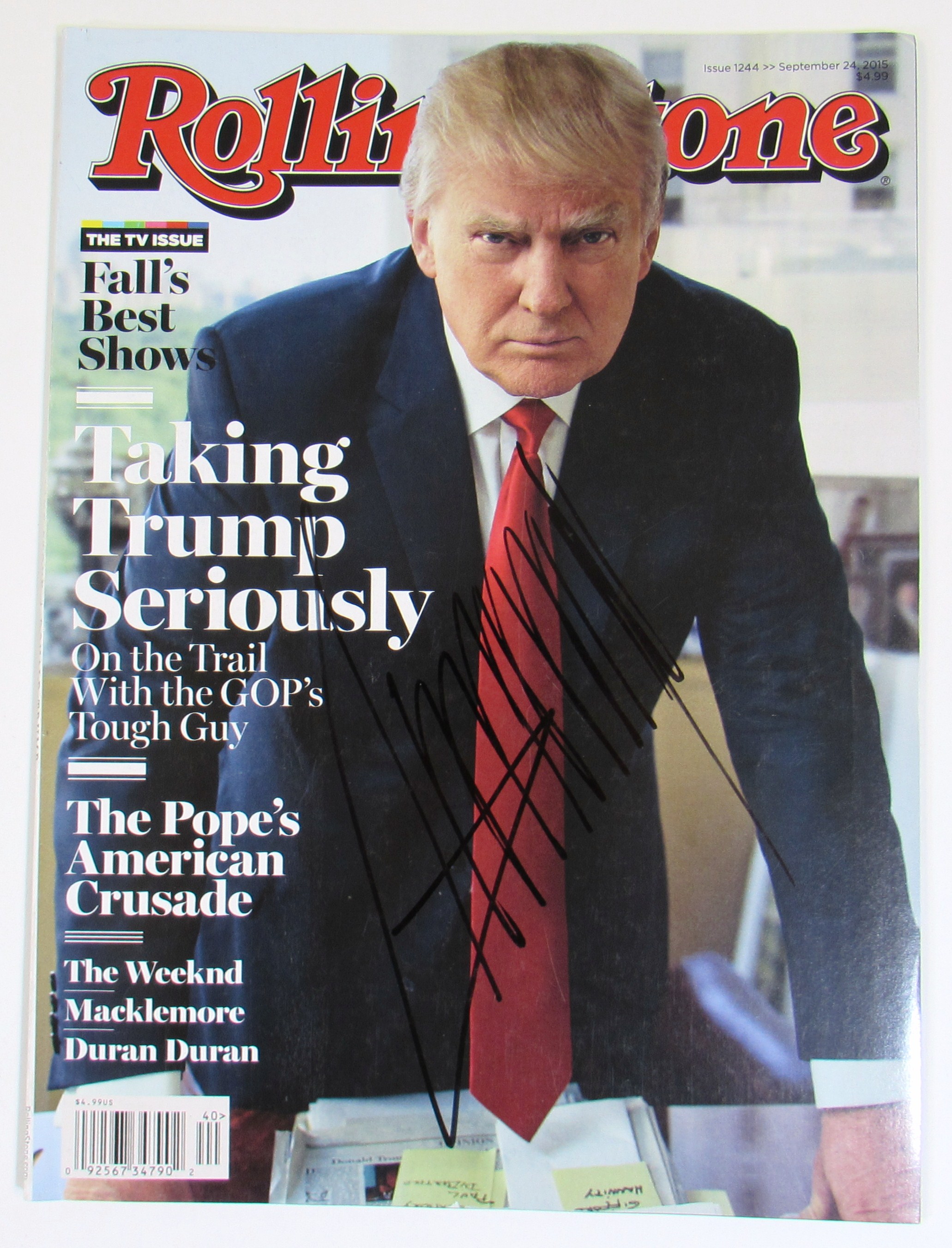 Lot Detail - Donald Trump Signed Rolling Stone Magazine