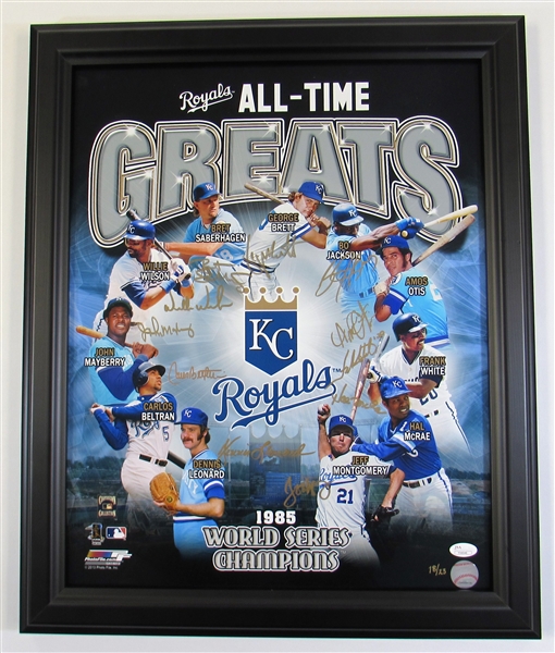 Kansas City Royals All-Time Greats Signed Poster #18/23