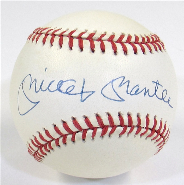 Mickey Mantle Signed Ball