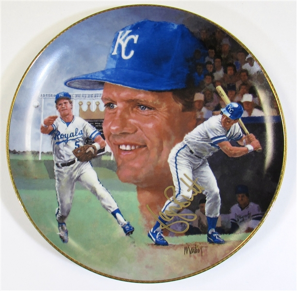 George Brett Signed Commemorative Plate