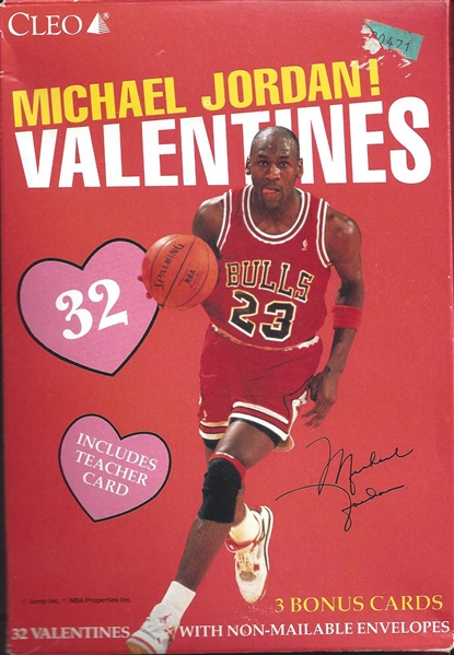 Unopened Box Of Michael Jordan Valentines Day Cards