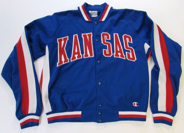 Circa 1980s Ron Kellogg Kansas Jayhawks Game Used Warm-Up 