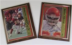 Lot of 2 Signed Photo Plaques (Derrick Thomas & Neil Smith)
