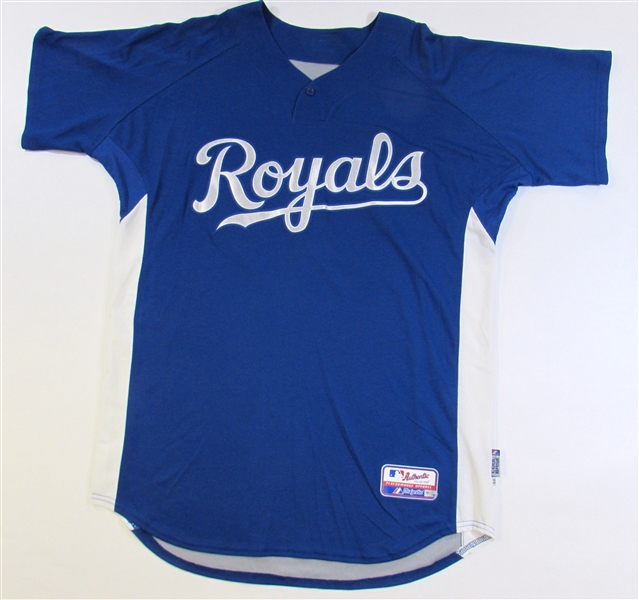 2011 John Gibbons Signed GU Kansas City Royals Spring Training Jersey