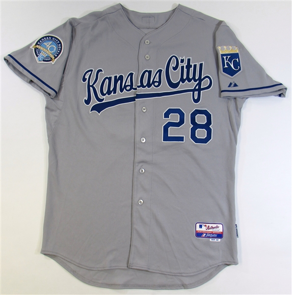 2009 Kyle Davies GU KC Royals Jersey (40 Year Patch)