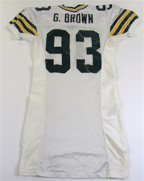 Lot Detail - 1994 Gilbert Brown GU Green Bay Packers Jersey